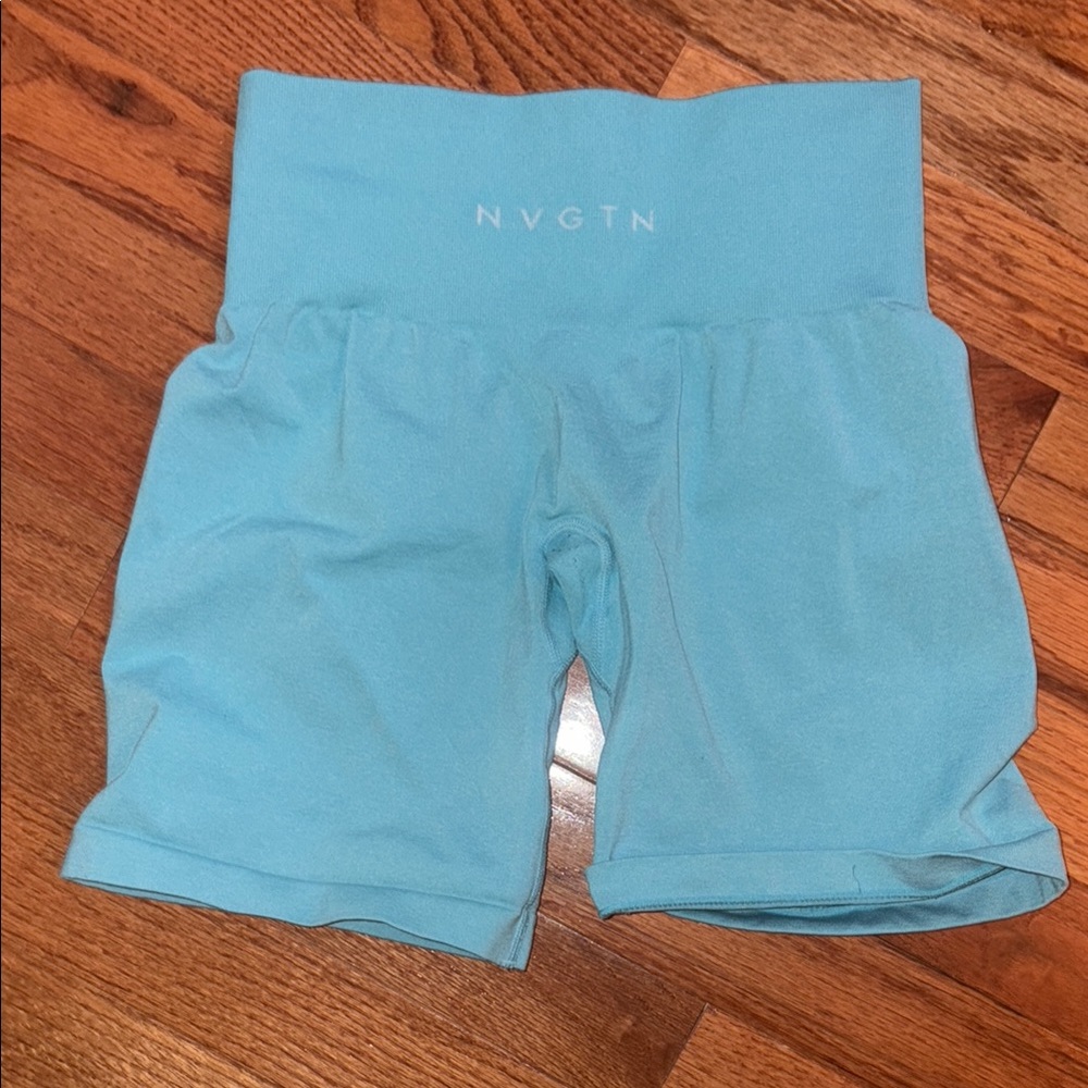 NVGTN Light Blue Fitness Shorts